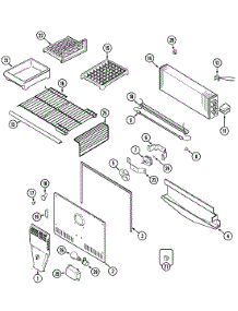 03 - Freezer Compartment parts for Maytag Refrigerator MTB1946BEA from AppliancePartsPros.com