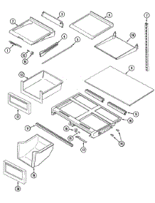 09 - Shelves & Accessories parts for Maytag Refrigerator MTB1946BEW from AppliancePartsPros.com