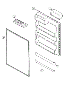 06 - Fresh Food Inner Door parts for Maytag Refrigerator MTB1953ARW from AppliancePartsPros.com
