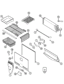 03 - Freezer Compartment (Bisque) parts for Maytag Refrigerator MTB1955DRQ from AppliancePartsPros.com