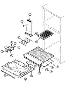 03 - Freezer Compartment parts for Maytag Refrigerator MTB1955ERQ from AppliancePartsPros.com