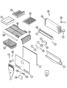 03 - Freezer Compartment parts for Maytag Refrigerator MTB1956BEA from AppliancePartsPros.com