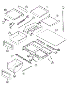 09 - Shelves & Accessories parts for Maytag Refrigerator MTB1956BEB from AppliancePartsPros.com
