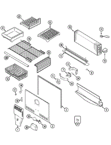 03 - Freezer Compartment parts for Maytag Refrigerator MTB1956DEA from AppliancePartsPros.com