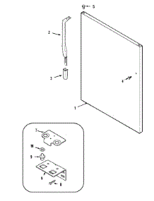 08 - Fresh Food Outer Door parts for Maytag Refrigerator MTB1976HRB from AppliancePartsPros.com