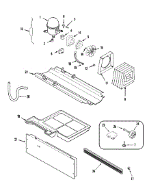 02 - Compressor (Rev 11) parts for Maytag Refrigerator MTB1976HRQ from AppliancePartsPros.com