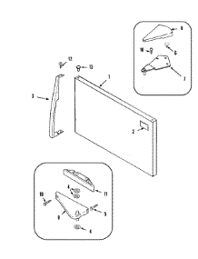 06 - Freezer Outer Door parts for Maytag Refrigerator MTB1976HRQ from AppliancePartsPros.com