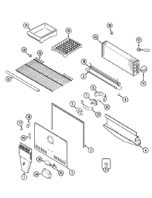 03 - Freezer Compartment parts for Maytag Refrigerator MTB2148ARA from AppliancePartsPros.com