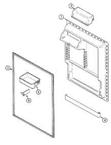 06 - Fresh Food Inner Door parts for Maytag Refrigerator MTB2148DRB from AppliancePartsPros.com