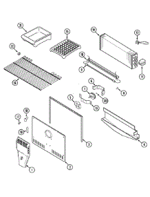 03 - Freezer Compartment parts for Maytag Refrigerator MTB2153ARA from AppliancePartsPros.com