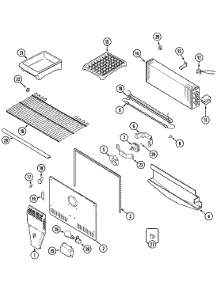03 - Freezer Compartment parts for Maytag Refrigerator MTB2154ARA from AppliancePartsPros.com