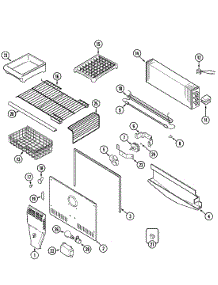 03 - Freezer Compartment parts for Maytag Refrigerator MTB2155DRA from AppliancePartsPros.com