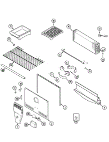 03 - Freezer Compartment parts for Maytag Refrigerator MTB2155ERW from AppliancePartsPros.com