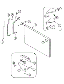 05 - Freezer Outer Door parts for Maytag Refrigerator MTB2155ERW from AppliancePartsPros.com