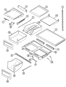 09 - Shelves & Accessories parts for Maytag Refrigerator MTB2156AEW from AppliancePartsPros.com