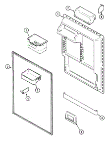 06 - Fresh Food Inner Door parts for Maytag Refrigerator MTB2156DEW from AppliancePartsPros.com