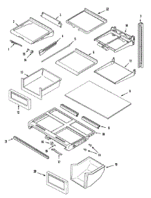 09 - Shelves & Accessories parts for Maytag Refrigerator MTB2156FEB from AppliancePartsPros.com