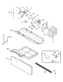 03 - Compressor (Rev 10) parts for Maytag Refrigerator MTB2156GES from AppliancePartsPros.com