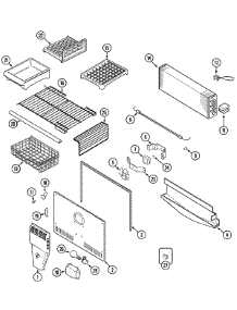 05 - Freezer Compartment parts for Maytag Refrigerator MTB2156GEW from AppliancePartsPros.com
