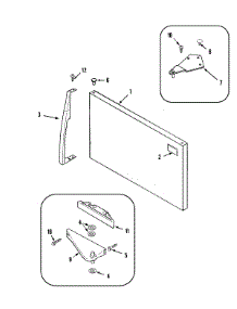 05 - Freezer Outer Door parts for Maytag Refrigerator MTB2172HRB from AppliancePartsPros.com