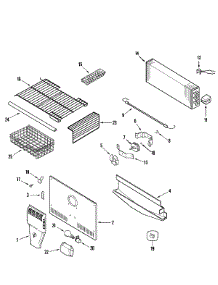 03 - Freezer Compartment parts for Maytag Refrigerator MTB2176HRW from AppliancePartsPros.com