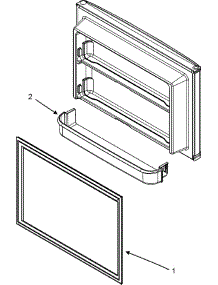 04 - Freezer Inner Door parts for Maytag Refrigerator MTB2193ARW from AppliancePartsPros.com