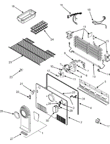03 - Freezer Compartment parts for Maytag Refrigerator MTB2196AES from AppliancePartsPros.com