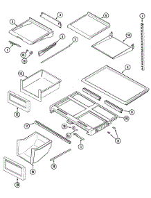 07 - Shelves & Accessories parts for Maytag Refrigerator MTB2446BEW from AppliancePartsPros.com