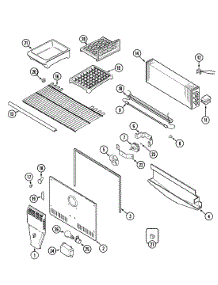 03 - Freezer Compartment parts for Maytag Refrigerator MTB2448DRA from AppliancePartsPros.com