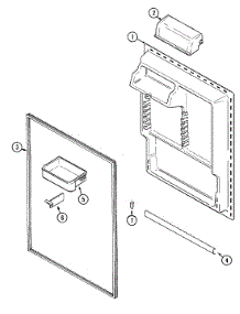 06 - Fresh Food Inner Door parts for Maytag Refrigerator MTB2448DRB from AppliancePartsPros.com