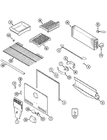 03 - Freezer Compartment (Bisque) parts for Maytag Refrigerator MTB2448DRQ from AppliancePartsPros.com