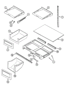 09 - Shelves & Accessories parts for Maytag Refrigerator MTB2448DRW from AppliancePartsPros.com