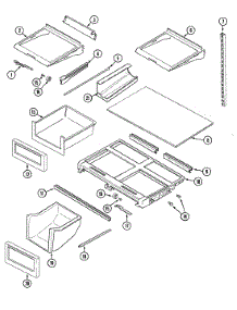 09 - Shelves & Accessories parts for Maytag Refrigerator MTB2455BRW from AppliancePartsPros.com