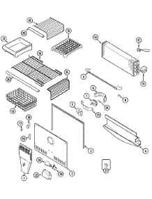03 - Freezer Compartment (Bisque) parts for Maytag Refrigerator MTB2455DRQ from AppliancePartsPros.com