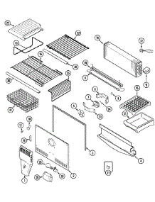 03 - Freezer Compartment parts for Maytag Refrigerator MTB2656DEW from AppliancePartsPros.com