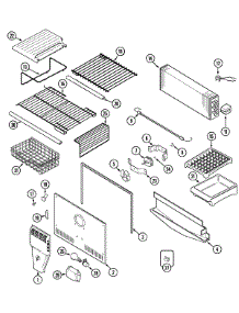 03 - Freezer Compartment parts for Maytag Refrigerator MTB2656FEB from AppliancePartsPros.com