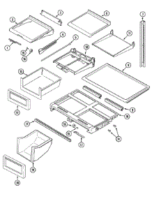 10 - Shelves & Accessories parts for Maytag Refrigerator MTB2656GEB from AppliancePartsPros.com