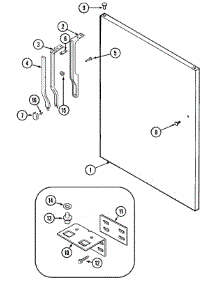07 - Fresh Food Outer Door parts for Maytag Refrigerator MTF1943ARA from AppliancePartsPros.com