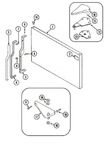 05 - Freezer Outer Door parts for Maytag Refrigerator MTF1943ARW from AppliancePartsPros.com