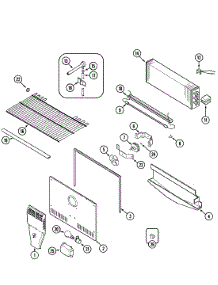 03 - Freezer Compartment parts for Maytag Refrigerator MTF1954ARW from AppliancePartsPros.com
