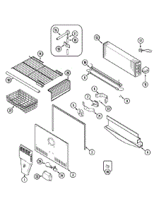 03 - Freezer Compartment parts for Maytag Refrigerator MTF1955DRA from AppliancePartsPros.com
