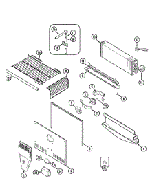 03 - Freezer Compartment parts for Maytag Refrigerator MTF2155BRW from AppliancePartsPros.com