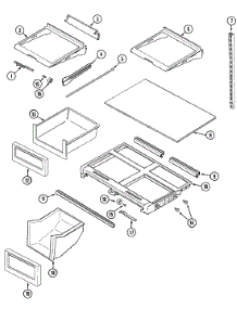 09 - Shelves & Accessories parts for Maytag Refrigerator MTF2155BRW from AppliancePartsPros.com
