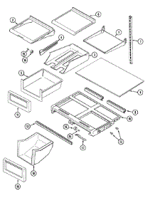 09 - Shelves & Accessories parts for Maytag Refrigerator MTF2155DRW from AppliancePartsPros.com