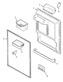 08 - Fresh Food Inner Door parts for Maytag Refrigerator MTF2156GES from AppliancePartsPros.com