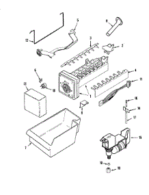 08 - Ice Maker parts for Maytag Refrigerator MTF2172HRQ from AppliancePartsPros.com