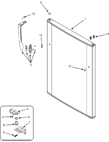 07 - Fresh Food Outer Door parts for Maytag Refrigerator MTF2191ARQ from AppliancePartsPros.com