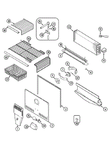 03 - Freezer Compartment parts for Maytag Refrigerator MTF2455DRW from AppliancePartsPros.com