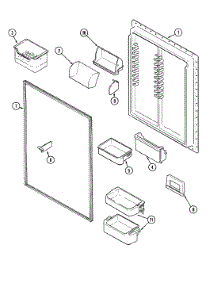 06 - Fresh Food Inner Door parts for Maytag Refrigerator MTF2456AEA from AppliancePartsPros.com