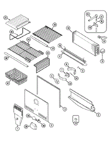 03 - Freezer Compartment parts for Maytag Refrigerator MTF2656AEA from AppliancePartsPros.com